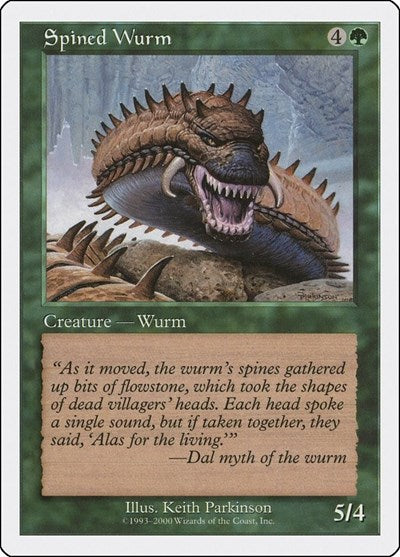 Spined Wurm (Promos: Media) Light Play