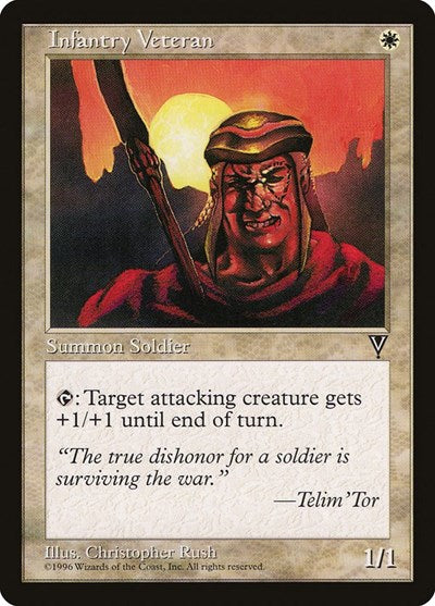 Infantry Veteran (Visions) Light Play