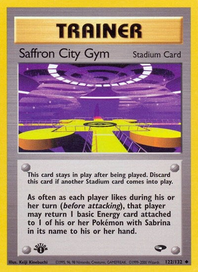 Saffron City Gym (Gym Challenge) Near Mint 1st Edition