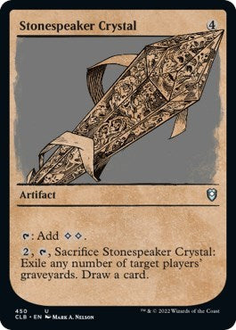 Stonespeaker Crystal (Showcase) (Commander Legends: Battle for Baldur's Gate) Light Play Foil