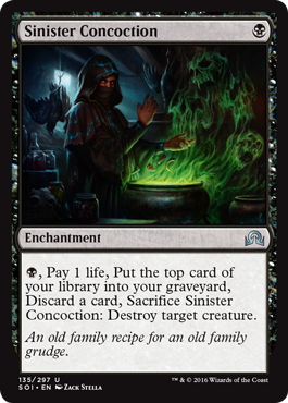 Sinister Concoction (Shadows Over Innistrad) Light Play