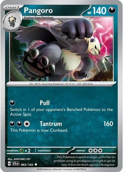 Pangoro (SV07: Stellar Crown) Light Play