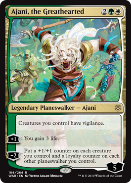 Ajani, the Greathearted (War of the Spark) Light Play