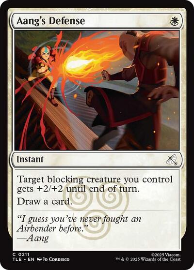 Aang's Defense (Avatar: The Last Airbender: Eternal-Legal) Light Play Foil