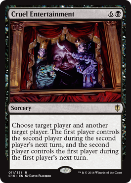 Cruel Entertainment (Commander 2016 Edition) Light Play