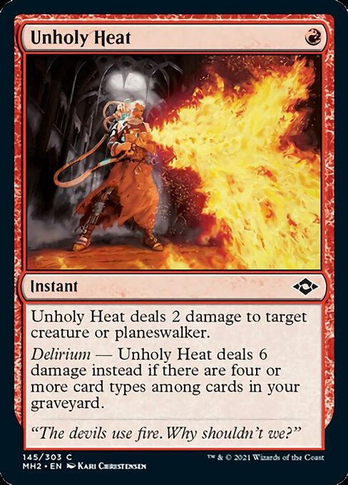 Unholy Heat (Modern Horizons 2) Light Play Foil