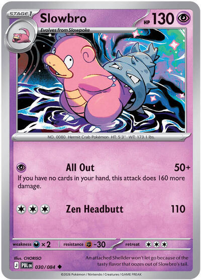 Slowbro - 030 (ME05: Pitch Black) Light Play