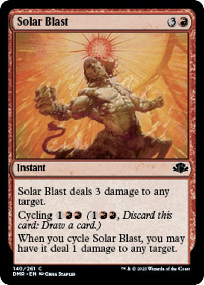 Solar Blast (Dominaria Remastered) Light Play