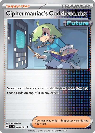 Ciphermaniac's Codebreaking (SV: Prismatic Evolutions) Light Play Reverse Holofoil