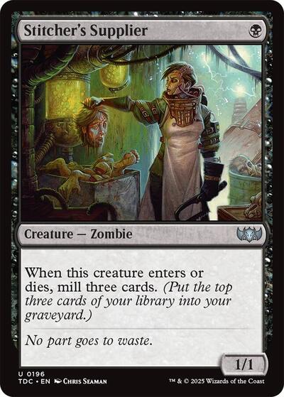 Stitcher's Supplier (Commander: Tarkir: Dragonstorm) Light Play