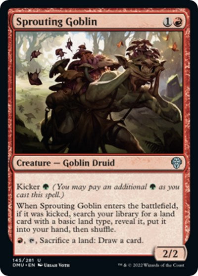 Sprouting Goblin (Dominaria United) Light Play