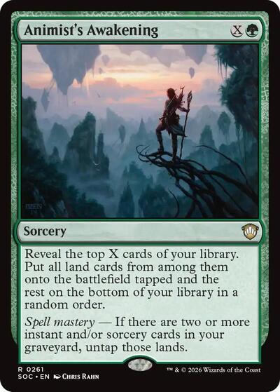 Animist's Awakening (Commander: Secrets of Strixhaven) Light Play