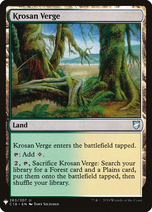 Krosan Verge (Mystery Booster) Light Play