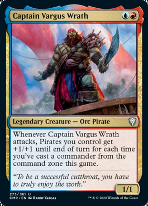 Captain Vargus Wrath (Commander Legends) Light Play Foil
