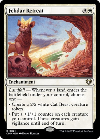 Felidar Retreat (Commander Masters) Light Play