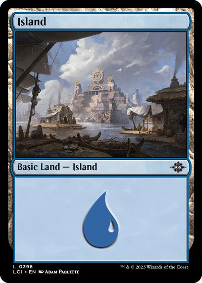 Island (0396) (The Lost Caverns of Ixalan) Light Play Foil