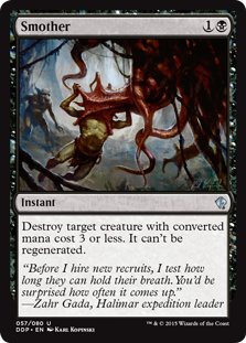 Smother (Duel Decks: Zendikar vs Eldrazi) Light Play