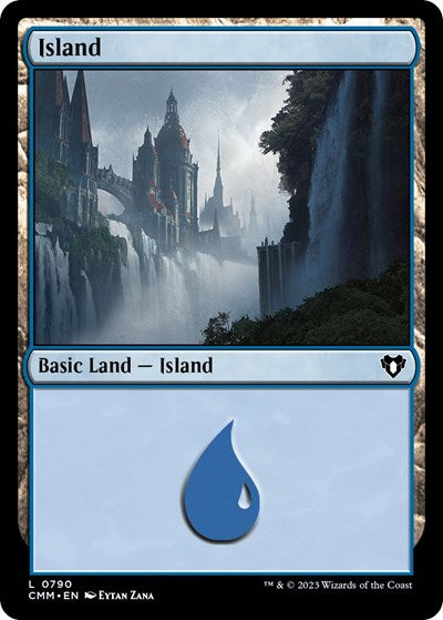Island (0790) (Commander Masters) Light Play