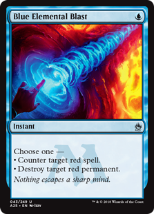 Blue Elemental Blast (Masters 25) Light Play