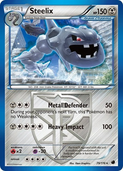 Steelix (Team Plasma) (Plasma Freeze) Damaged / Poor
