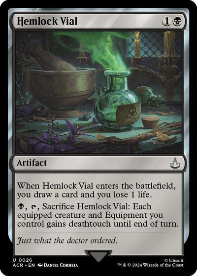 Hemlock Vial (Universes Beyond: Assassin's Creed) Light Play Foil