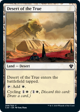 Desert of the True (Commander 2020 Ikoria) Light Play