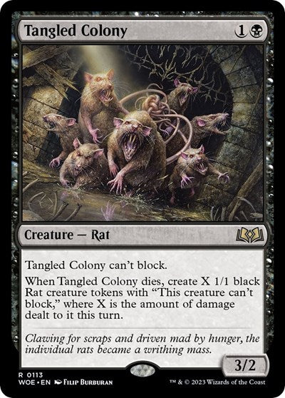 Tangled Colony (Wilds of Eldraine) Light Play Foil