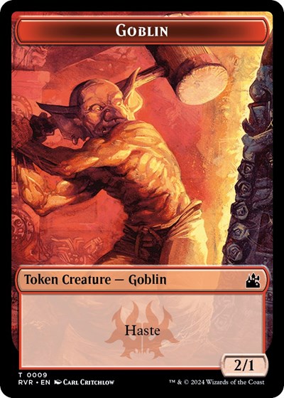 Goblin Token (0009) (Ravnica Remastered) Light Play
