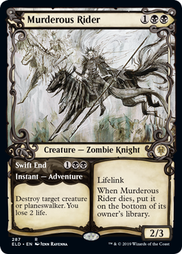 Murderous Rider (Showcase) (Throne of Eldraine) Light Play