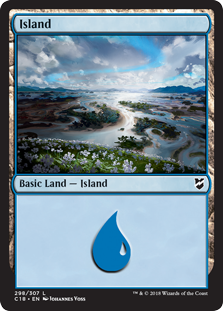 Island (298) (Commander 2018) Light Play