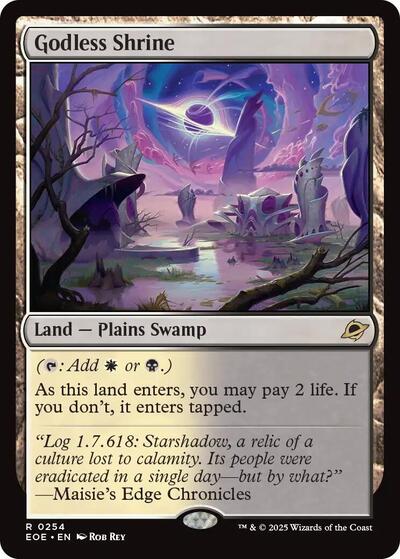 Godless Shrine (Edge of Eternities) Near Mint Foil