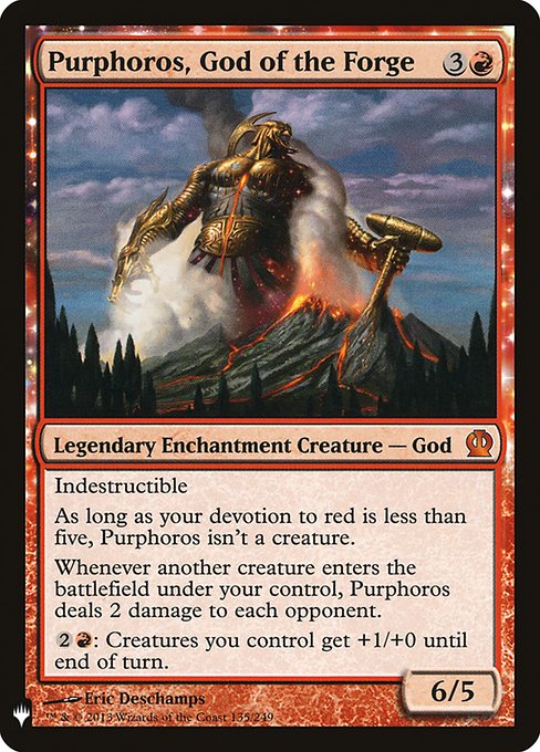 Purphoros, God of the Forge (Mystery Booster) Light Play