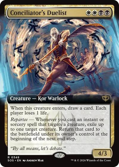 Conciliator's Duelist (Extended Art) (Secrets of Strixhaven) Light Play