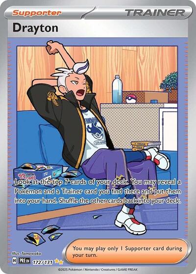Drayton (SV: Prismatic Evolutions) Light Play Holofoil