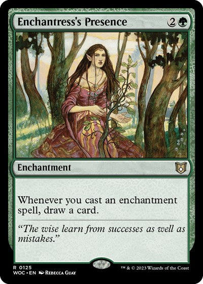 Enchantress's Presence (Commander: Wilds of Eldraine) Light Play