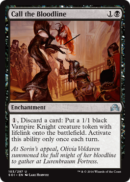 Call the Bloodline (Shadows Over Innistrad) Light Play