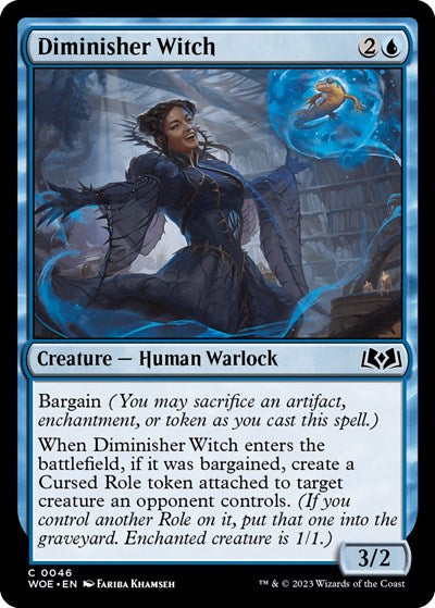 Diminisher Witch (Wilds of Eldraine) Light Play