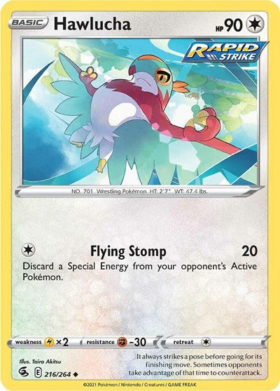 Hawlucha (SWSH08: Fusion Strike) Light Play