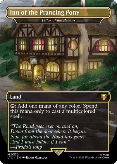 Inn of the Prancing Pony - Pillar of the Paruns (Commander: The Lord of the Rings: Tales of Middle-earth) Light Play Foil