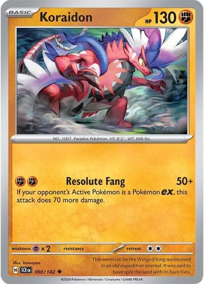 Koraidon (SV07: Stellar Crown) Light Play Reverse Holofoil