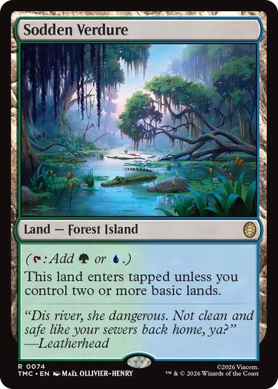 Sodden Verdure (Commander: Teenage Mutant Ninja Turtles) Light Play