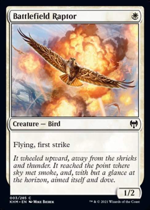 Battlefield Raptor (Kaldheim) Light Play