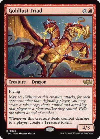 Goldlust Triad (Commander: Tarkir: Dragonstorm) Near Mint