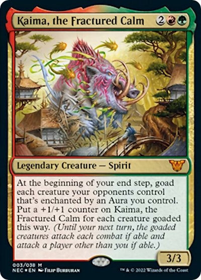 Kaima, the Fractured Calm (Commander: Kamigawa: Neon Dynasty) Light Play Foil