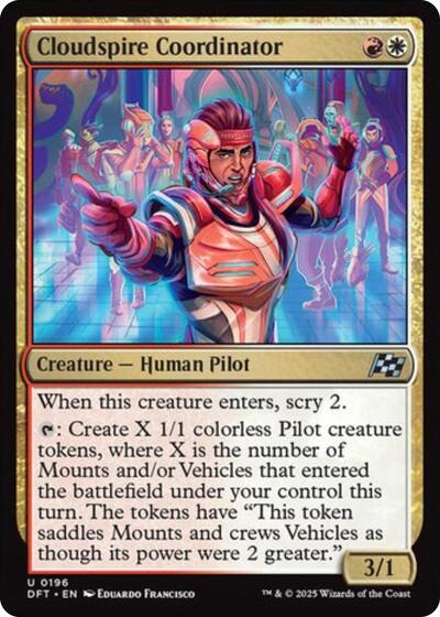 Cloudspire Coordinator (Aetherdrift) Light Play Foil