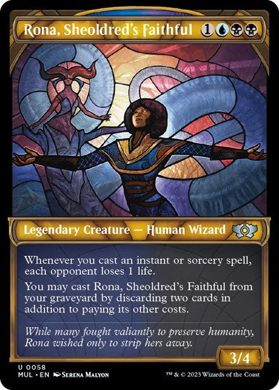 Rona, Sheoldred's Faithful (March of the Machine: Multiverse Legends) Light Play Foil