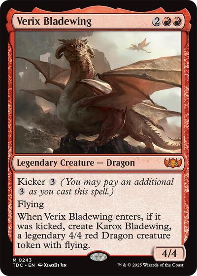 Verix Bladewing (Commander: Tarkir: Dragonstorm) Light Play
