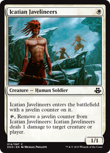 Icatian Javelineers (Duel Decks: Kiora vs Elspeth) Medium Play