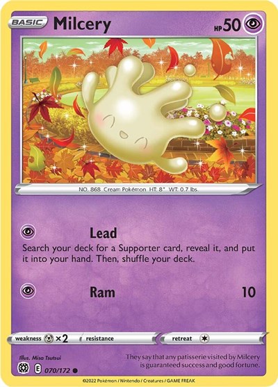 Milcery (SWSH09: Brilliant Stars) Light Play Reverse Holofoil