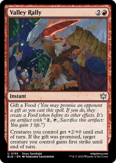Valley Rally (Bloomburrow) Light Play Foil